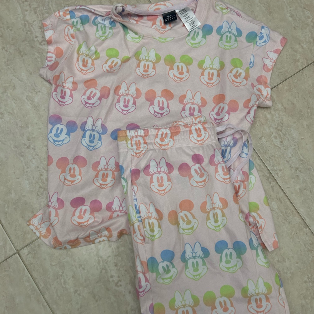 Mickey mouse pjs set adult small 4-6